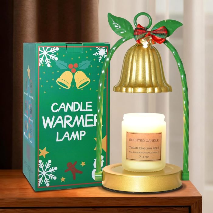 US warehouse Candle Warmer Lamp with 2 Bulbs - Flameless 4-Level Dimmable Wax Warmer