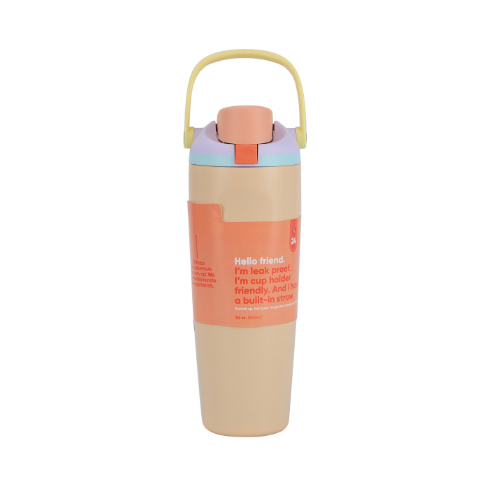 China Warehouse 30oz Portable Stainless Steel FREESILP Sports Water Bottle with Hnadle Lid