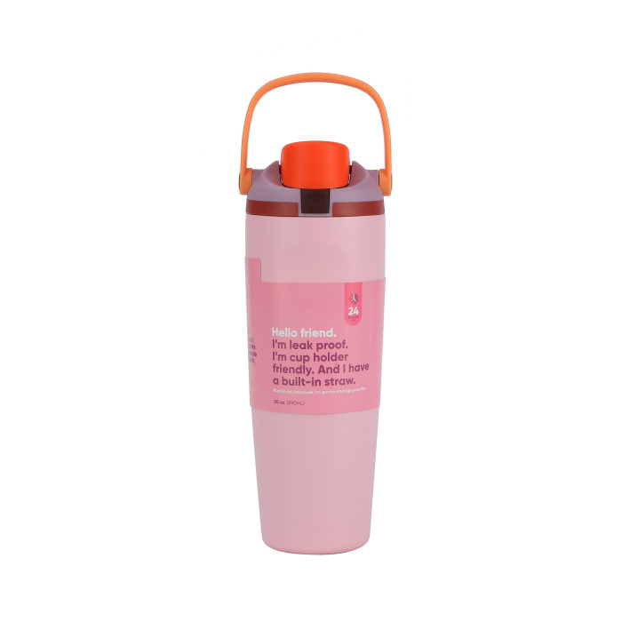 China Warehouse 30oz Portable Stainless Steel FREESILP Sports Water Bottle with Hnadle Lid