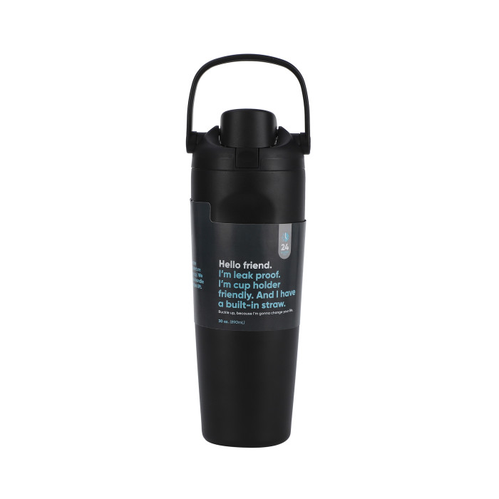China Warehouse 30oz Portable Stainless Steel FREESILP Sports Water Bottle with Hnadle Lid