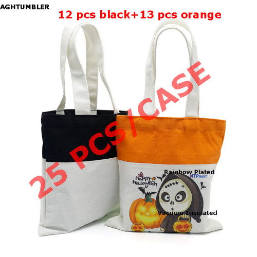 RTS US Warehouse 10*10 inches Sublimation Candies Tote Bag for Halloween