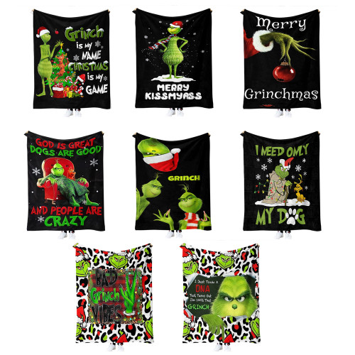 China Warehouse 51*59 inches Flannel Christmas blankets blanket