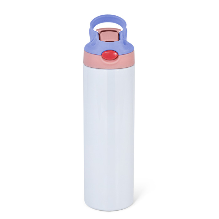 China Warehouse 20oz Top Flip Sublimation Straight Water Bottle