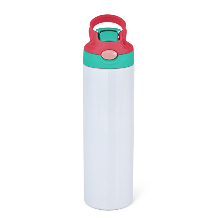 China Warehouse 20oz Top Flip Sublimation Straight Water Bottle