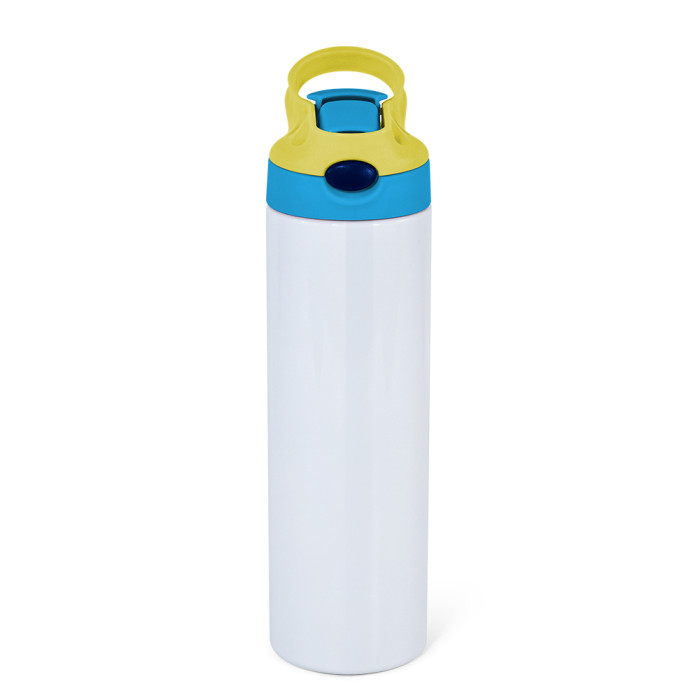 China Warehouse 20oz Top Flip Sublimation Straight Water Bottle