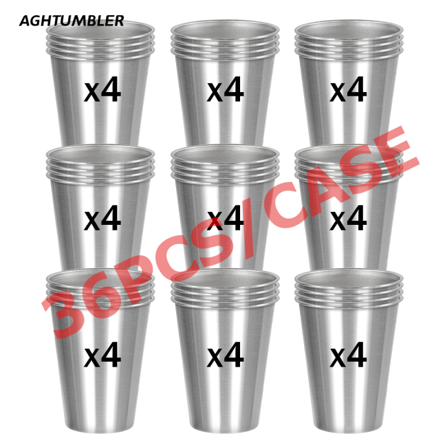 US warehouse 16oz stainless steel sublimation Cup Beer mugs Beverages Cups
