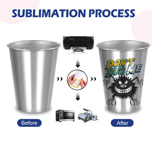 US warehouse 16oz stainless steel sublimation Cup Beer mugs Beverages Cups