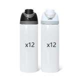 Mixed White+Black Lid(12 of each color)