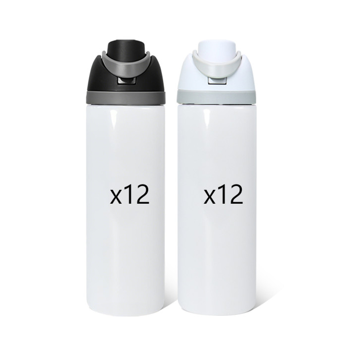 US Warehouse No Pit FreeSip 24oz/16oz straight sublimation water bottle