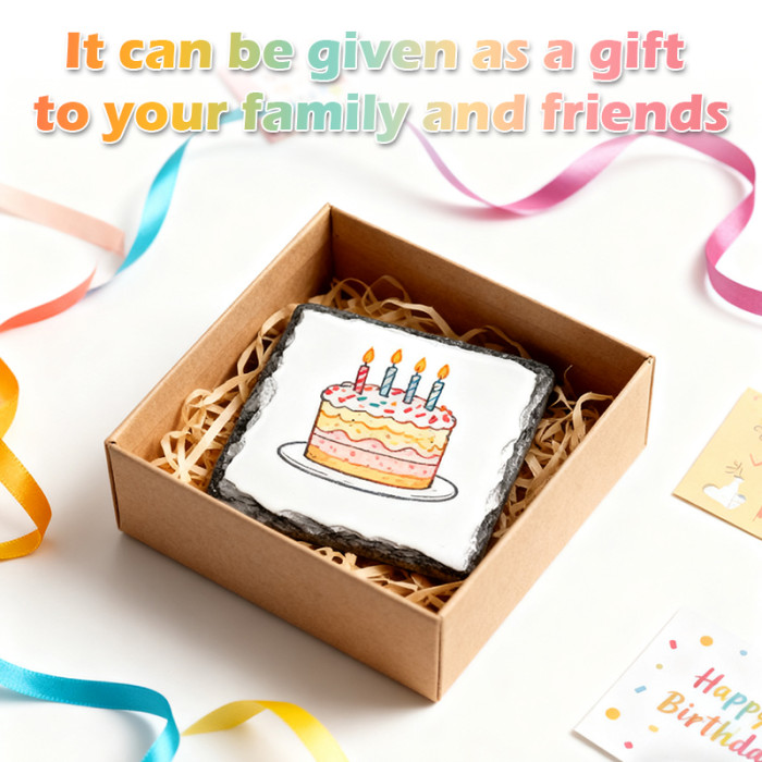 US Warehouse 3.7 inches Sublimation Rock Coaster