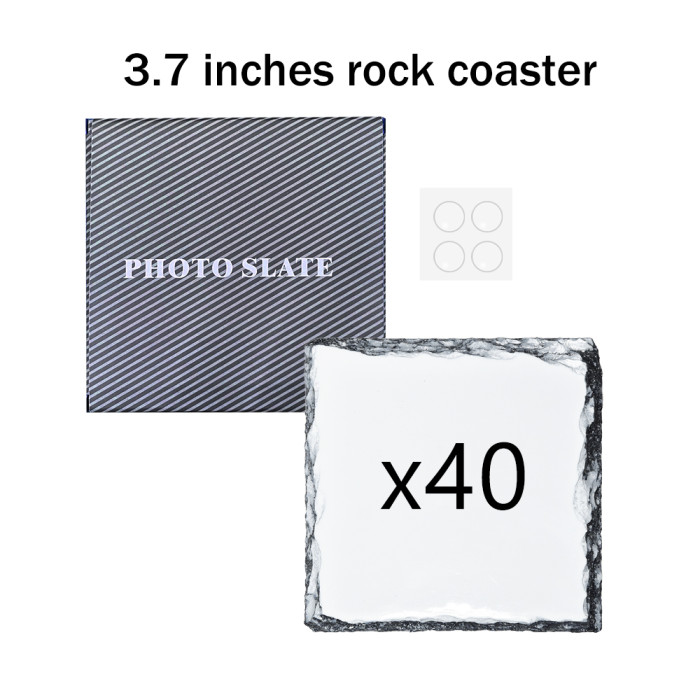 US Warehouse 3.7 inches Sublimation Rock Coaster