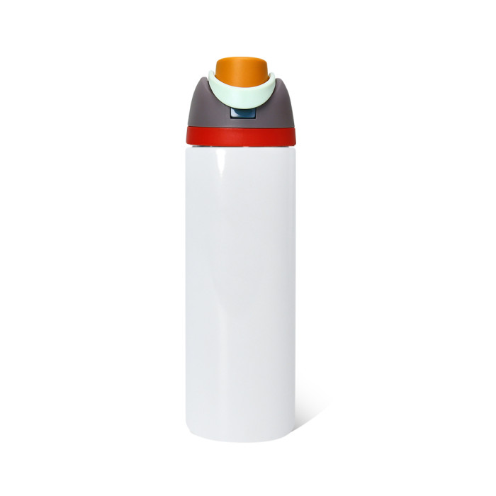 Pre-sale  US Warehouse 30 cases/720 pcs No Pit 24oz sublimation water bottle FreeSip Insulated Stainless Steel Water Bottle with Straw