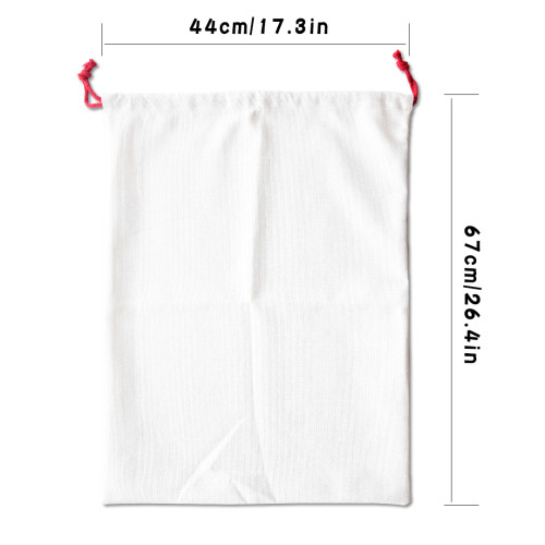 US Warehouse Sublimation Blanks Canvas Christmas Bag,Santa sacks