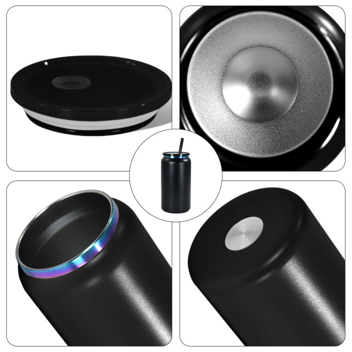 Copy US Warehouse Stainless Steel 16oz Powder Coated Cup with Rainbow Plated(non-sub) Libby Cups