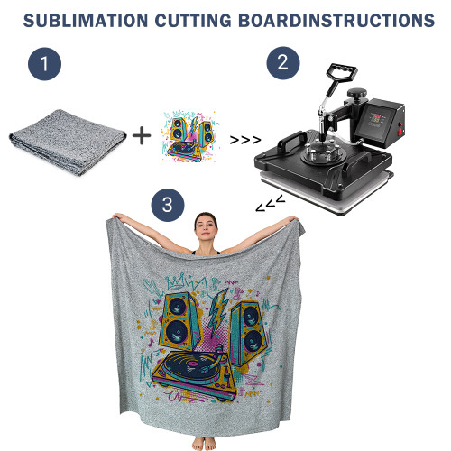 US Warehouse 50*60 inches sublimation grey polyester blanket blankets