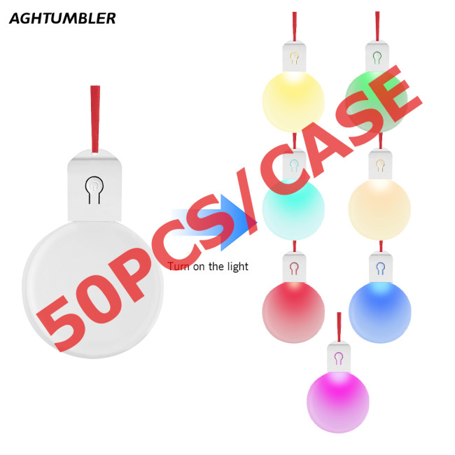 US Warehouse Round Acrylic Sublimation Blanks LED light(Acrylic Plate For Sublimation)