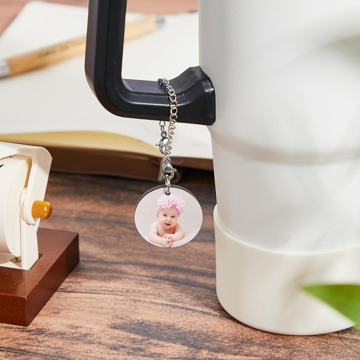 US Warehouse 1.2 inches MDF Sublimation Round Keychain