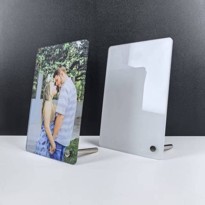 US warehouse 4*6 inches Sublimation Blanks Acrylic Photo Frame Ornaments