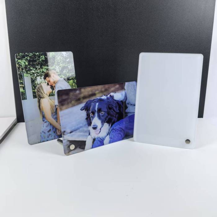 US warehouse 4*6 inches Sublimation Blanks Acrylic Photo Frame Ornaments