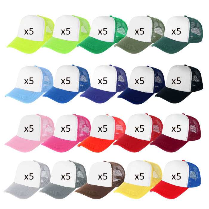 US Warehouse Sublimation Baseball Cap Truck hats Advertising Caps hat