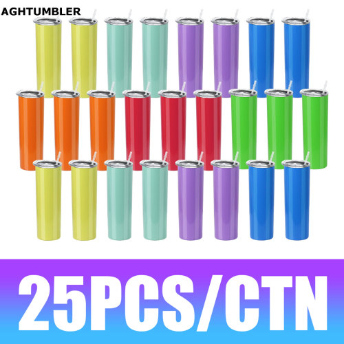 Clearance Sale US Warehouse Colored 20oz Taper Skinny Tumbler(Not for Sublimation)