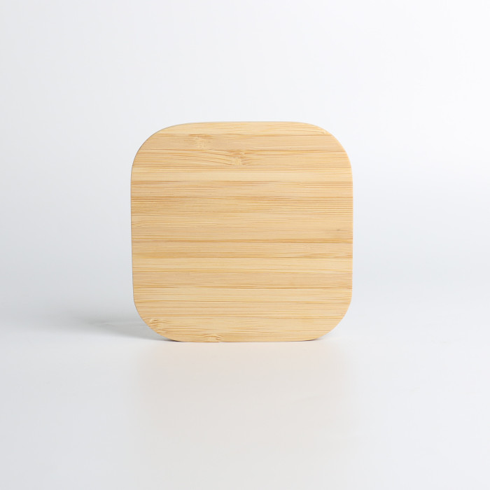 China Warehouse Bamboo Wireless Charger 15W Fast Charge Easy For Laser Engraving