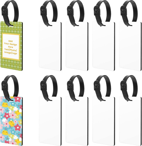 China Warehouse 100pcs Sublimation Blanks MDF Luggage/Name Tags