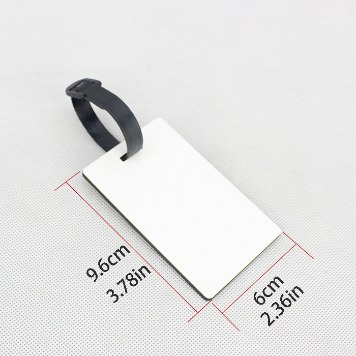 China Warehouse 100pcs Sublimation Blanks MDF Luggage/Name Tags