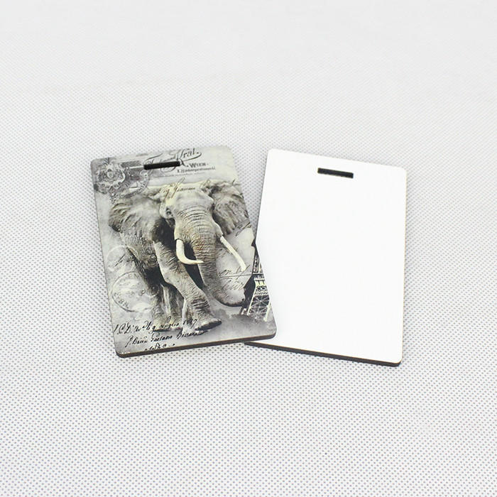 China Warehouse 100pcs Sublimation Blanks MDF Luggage/Name Tags