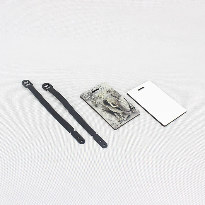 China Warehouse 100pcs Sublimation Blanks MDF Luggage/Name Tags