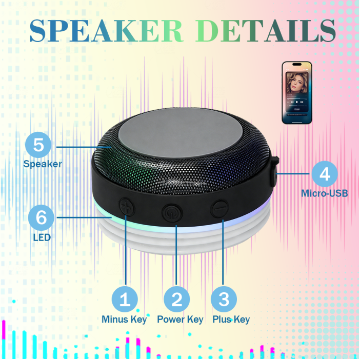 US Warehouse 18oz Sublimation Speaker Sports Water Bottle with Dual Screw Lid Music Tumbler Speaker Tumblers