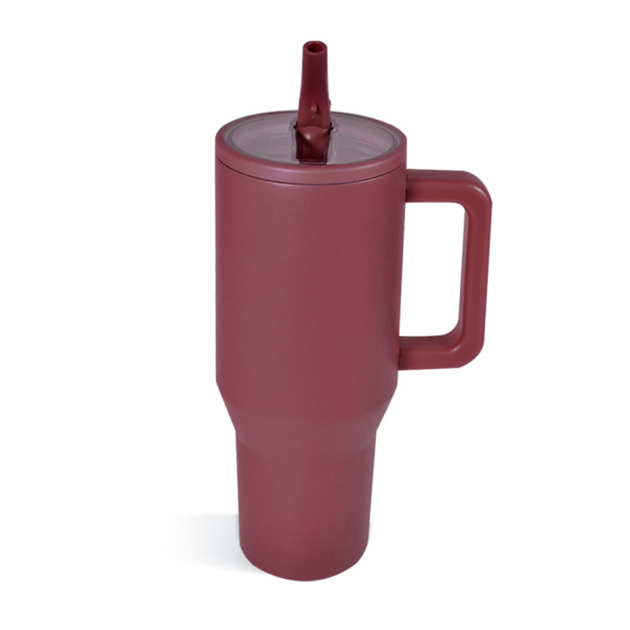 US Warehouse 40OZ powder coated tumblers with Removeable leakproof Flip Straw Lid(Not for sublimation)