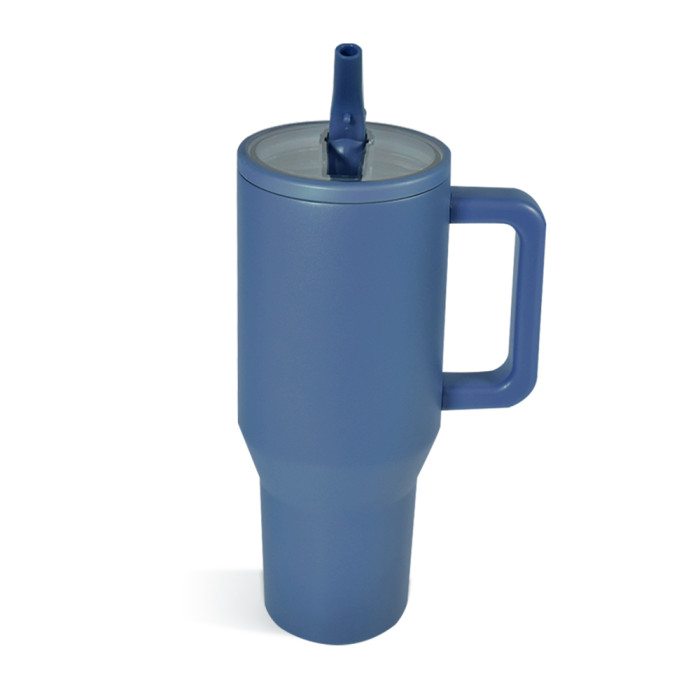 US Warehouse 40OZ powder coated tumblers with Removeable leakproof Flip Straw Lid(Not for sublimation)