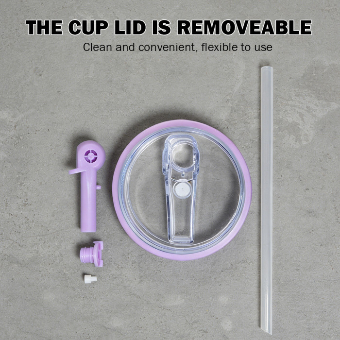 US Warehouse 40OZ powder coated tumblers with Removeable leakproof Flip Straw Lid(Not for sublimation)