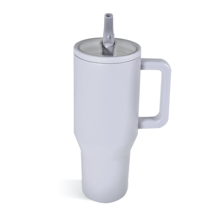 US Warehouse 40OZ powder coated tumblers with Removeable leakproof Flip Straw Lid(Not for sublimation)