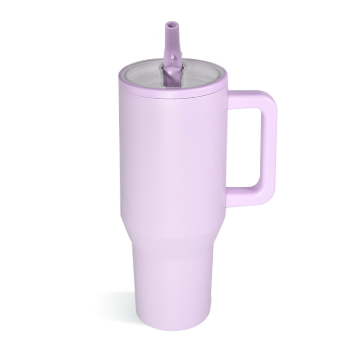 US Warehouse 40OZ powder coated tumblers with Removeable leakproof Flip Straw Lid(Not for sublimation)