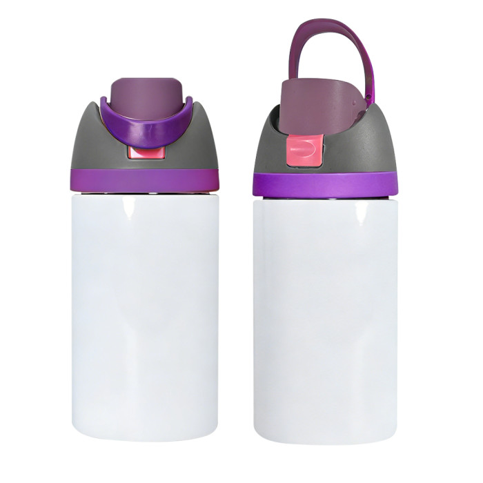 US Warehouse 16oz No Pit straight sublimation water bottle FreeSip Insulated Stainless Steel Water Bottle with Straw