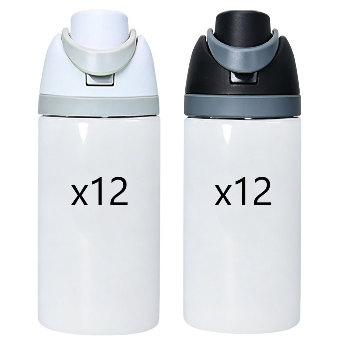 US Warehouse 16oz No Pit straight sublimation water bottle FreeSip Insulated Stainless Steel Water Bottle with Straw