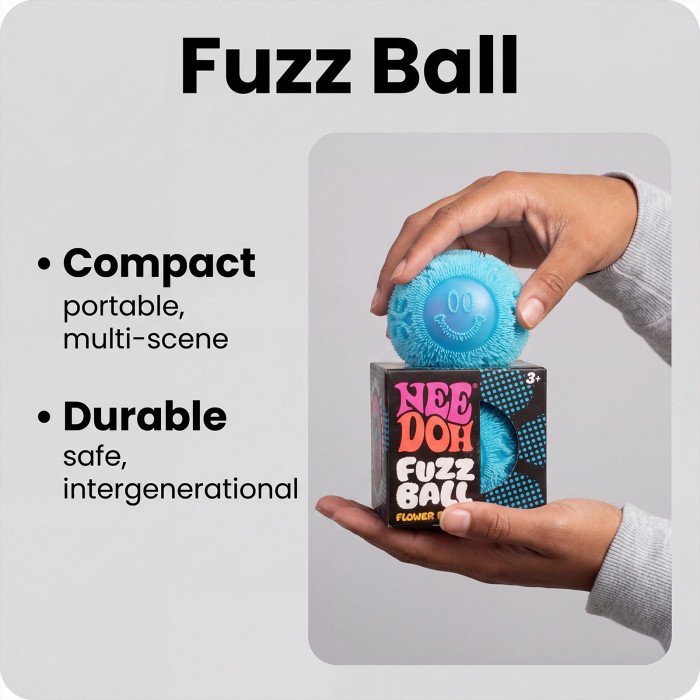 China Warehouse 120pcs Smiling Face Squeezable Fuzz Ball Wonder Waves Toy squishy
