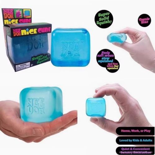China Warehouse 64pcs TPR Fidget Toys 2.2 inches Mini Squishy Stress Cube Nice Cube