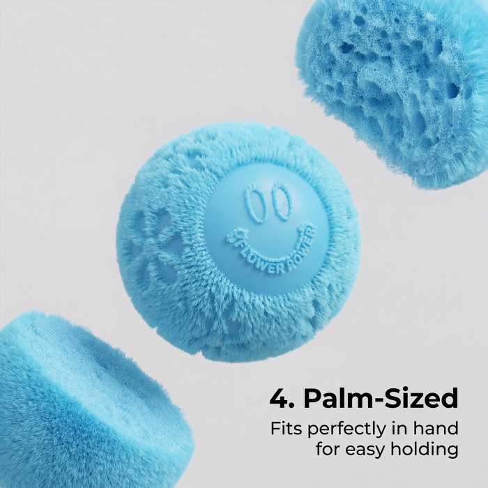 China Warehouse 120pcs Smiling Face Squeezable Fuzz Ball Wonder Waves Toy squishy