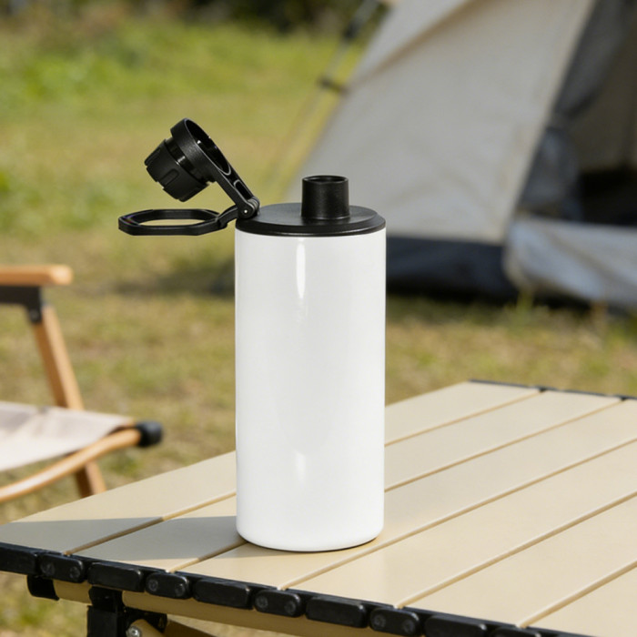 US Warehouse 15oz Sublimation Straight Skinny Tumblers with dual lids