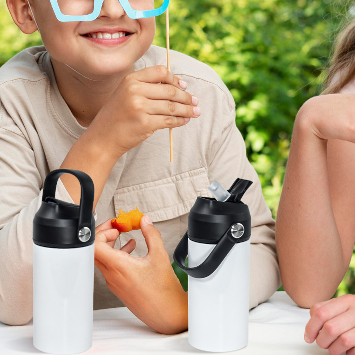 US Warehouse flat bottom 12oz sublimation kids water bottle