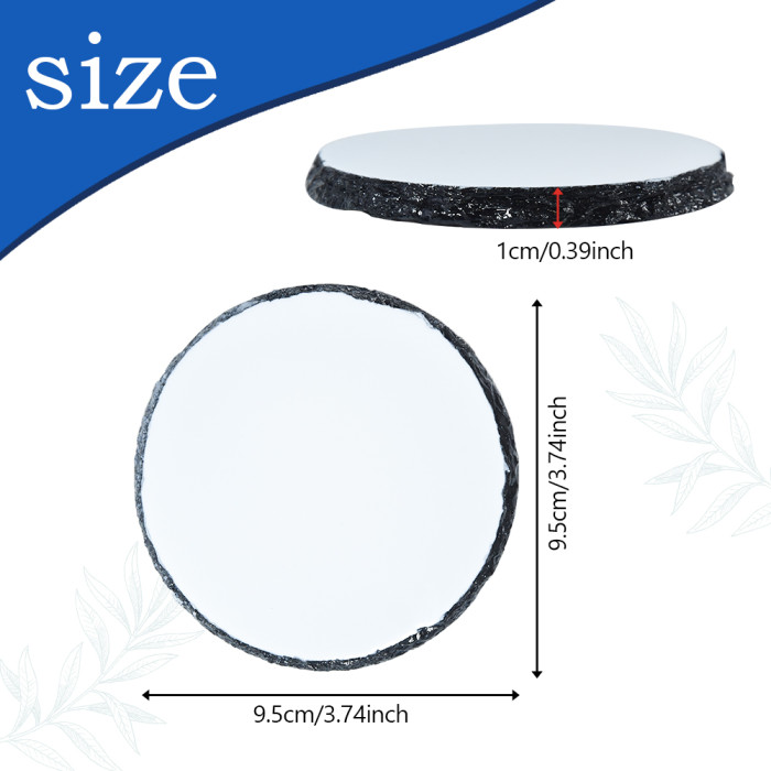 US Warehouse 3.7 inches Round Sublimation Rock Coaster