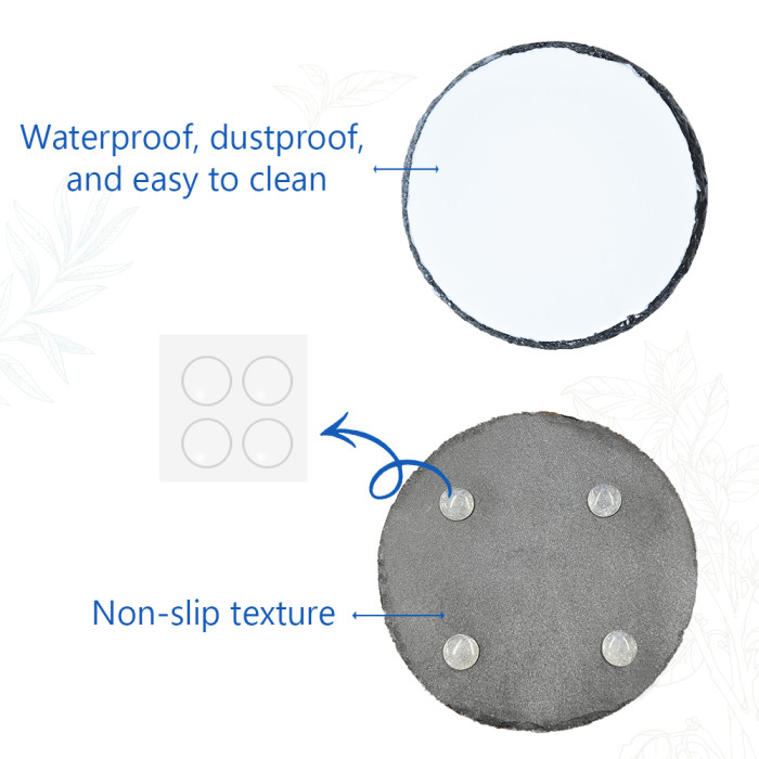 US Warehouse 3.7 inches Square Sublimation Rock Coaster