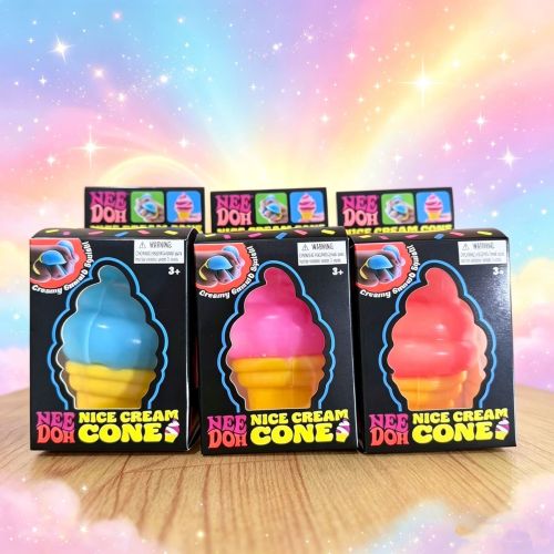 China Warehouse 150pcs TPR 3.2 inches Ice Cream Squeeze Squishy
