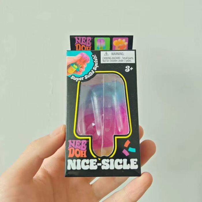 China Warehouse 150pcs TPR 3.2 inches Ice Cream Squeeze Squishy