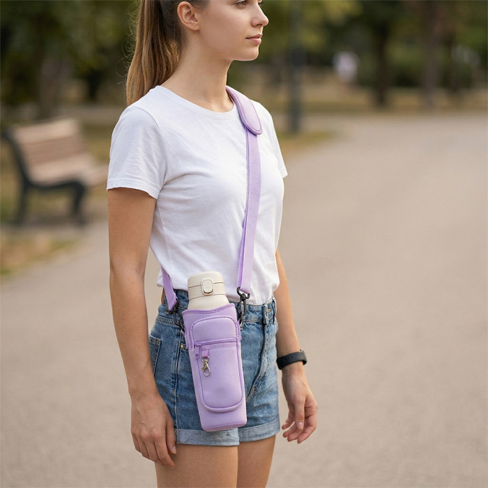 US Warehouse Neoprene Bags With Keychain Kettle Tumbler Bottle bag