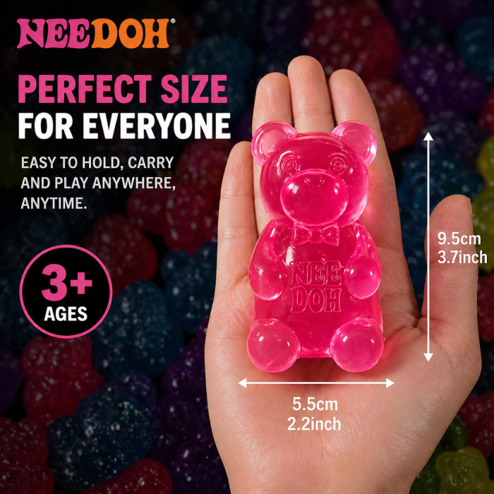China Warehouse 120pcs TPR 3.2 inches Bear Squeeze Squishy
