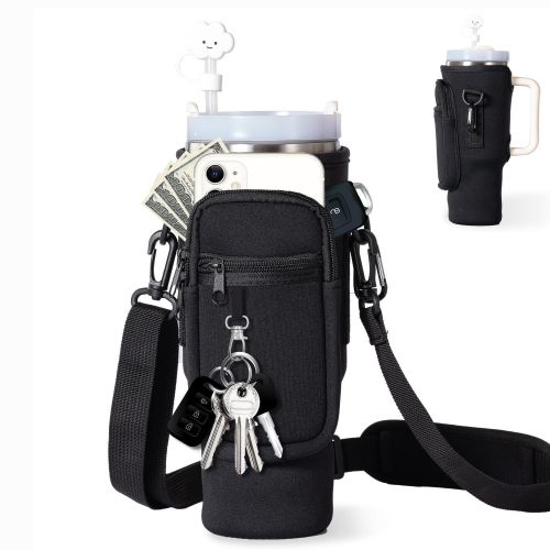 US Warehouse Neoprene Bags With Keychain Kettle Tumbler Bottle bag